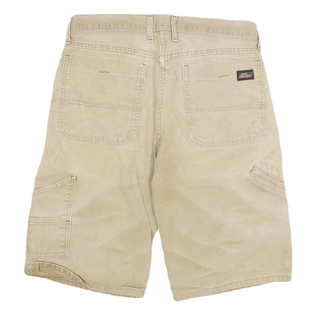 DICKIES Mens Shorts Beige Casual XL W32 Heavy Duty Workwear Cotton Blend