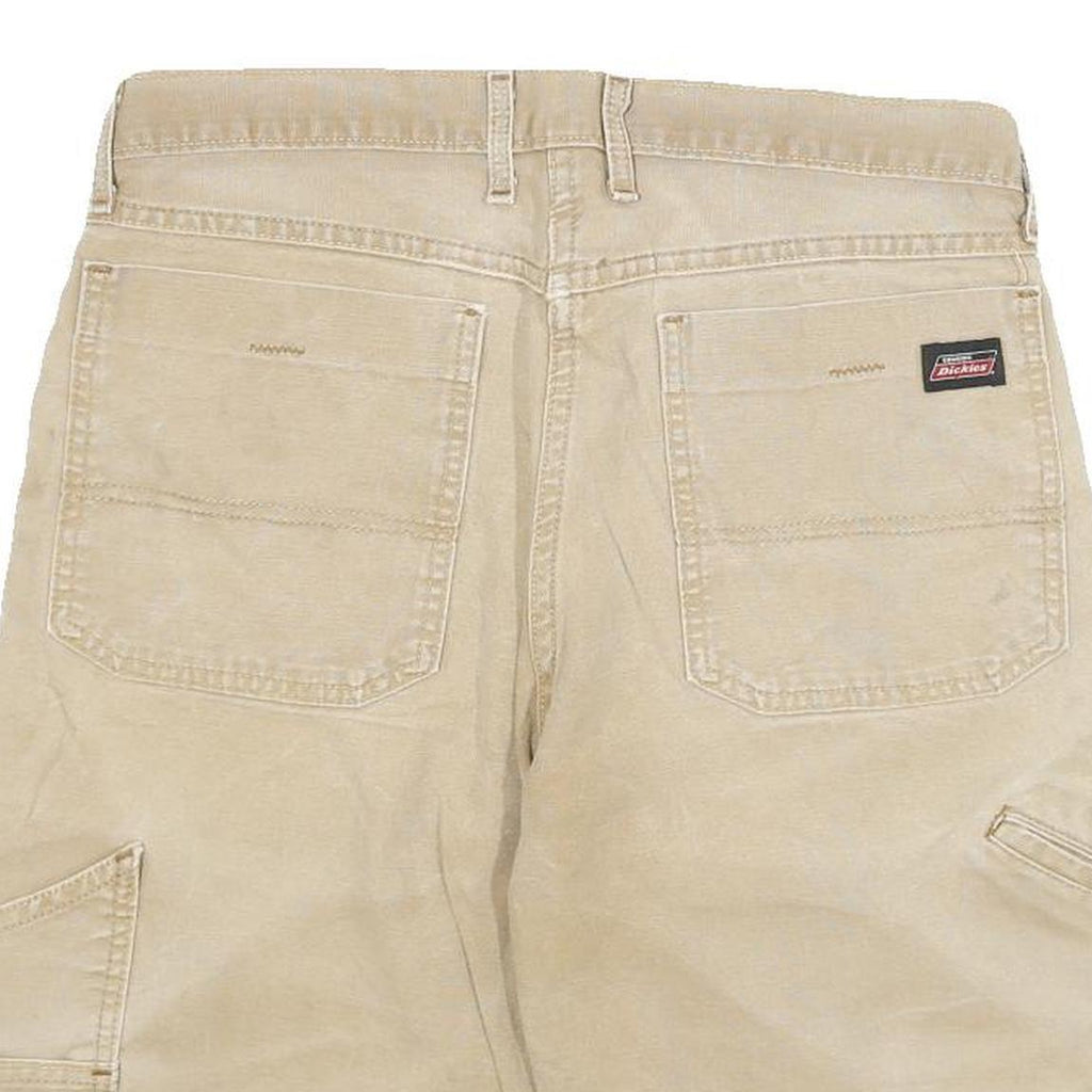 DICKIES Mens Shorts Beige Casual XL W32 Heavy Duty Workwear Cotton Blend
