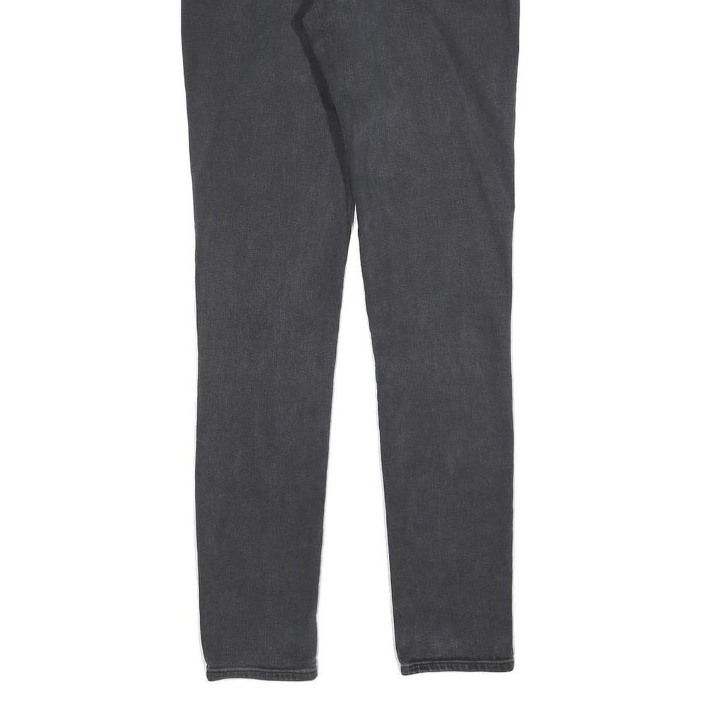 LEVI'S 711 Womens Jeans Black Slim Skinny Denim Medium W30 L32 Stretch