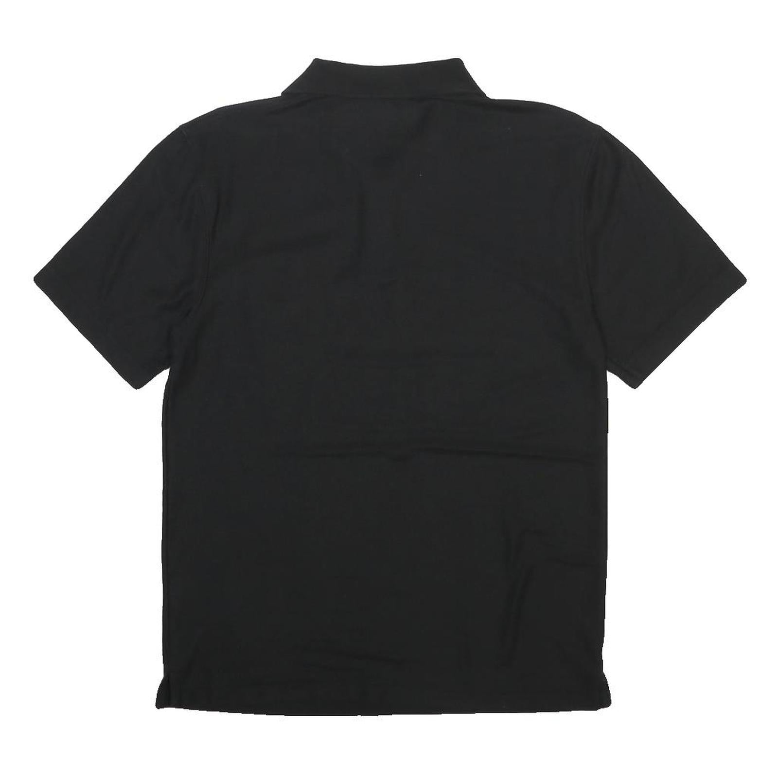 CARHARTT Mens Black Short Sleeve Plain S Polo Shirt Workwear Pocket Logo