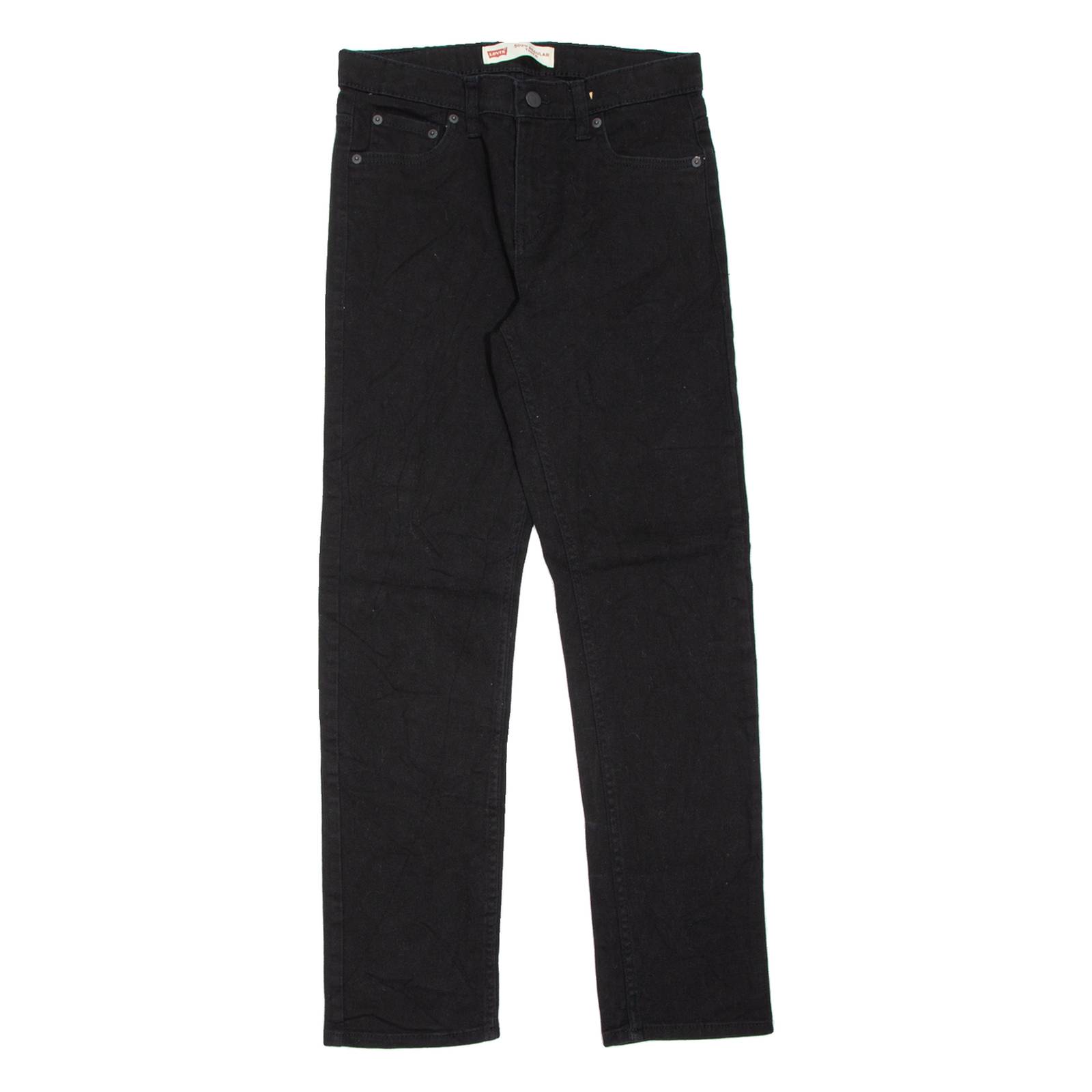 LEVI'S 502 Womens Jeans Black Regular Tapered W29 L31