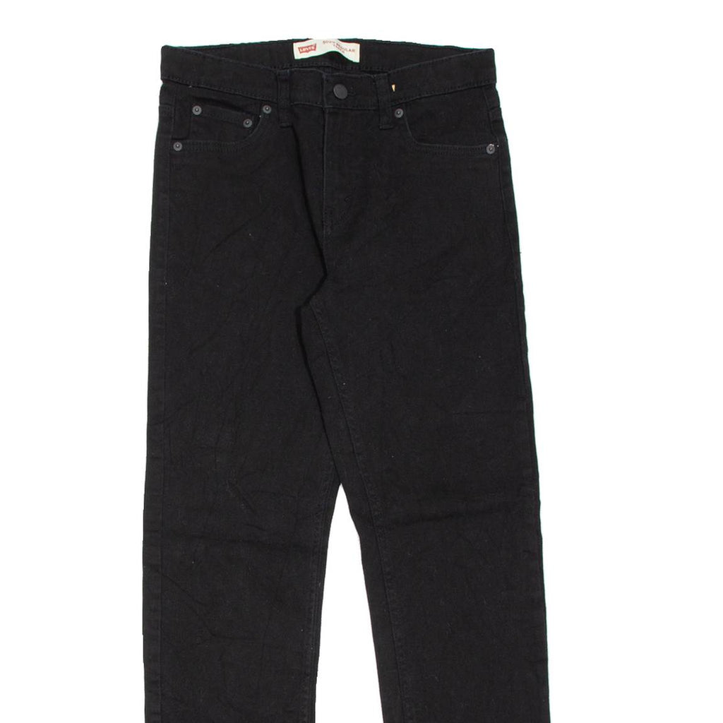 LEVI'S 502 Womens Jeans Black Regular Tapered W29 L31
