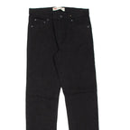 LEVI'S 502 Womens Jeans Black Regular Tapered W29 L31