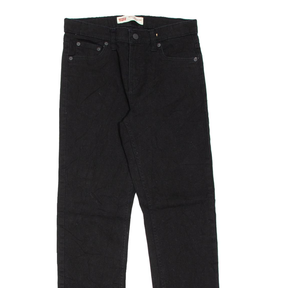 LEVI'S 502 Womens Jeans Black Regular Tapered W29 L31