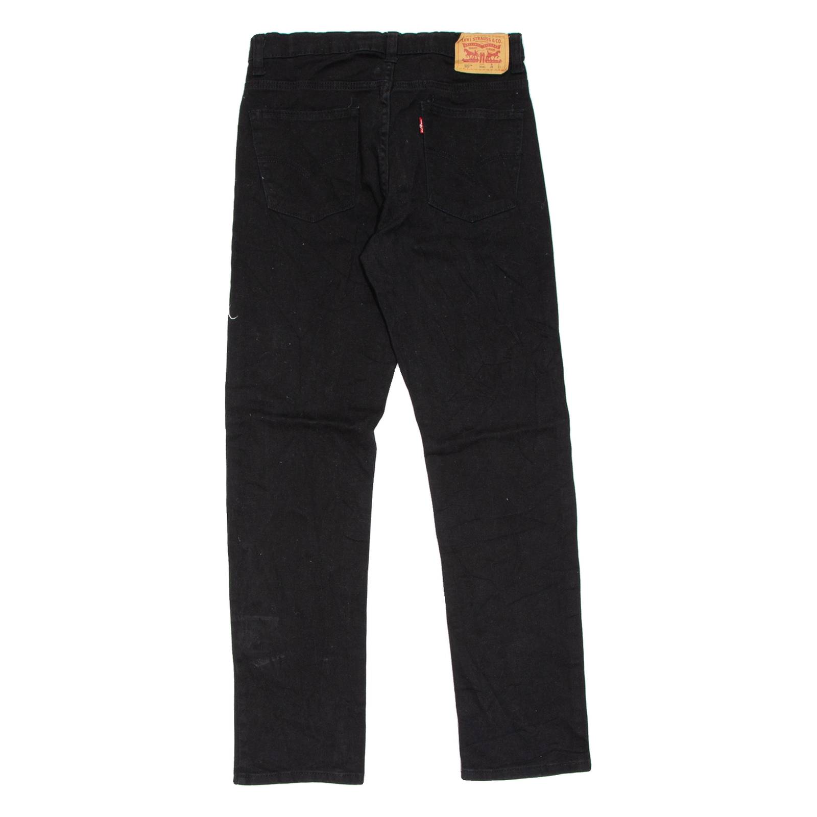 LEVI'S 502 Womens Jeans Black Regular Tapered W29 L31
