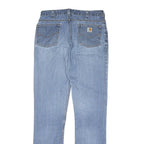 CARHARTT Mens Jeans Blue Regular Straight Denim Medium W30 L34 Classic Casual