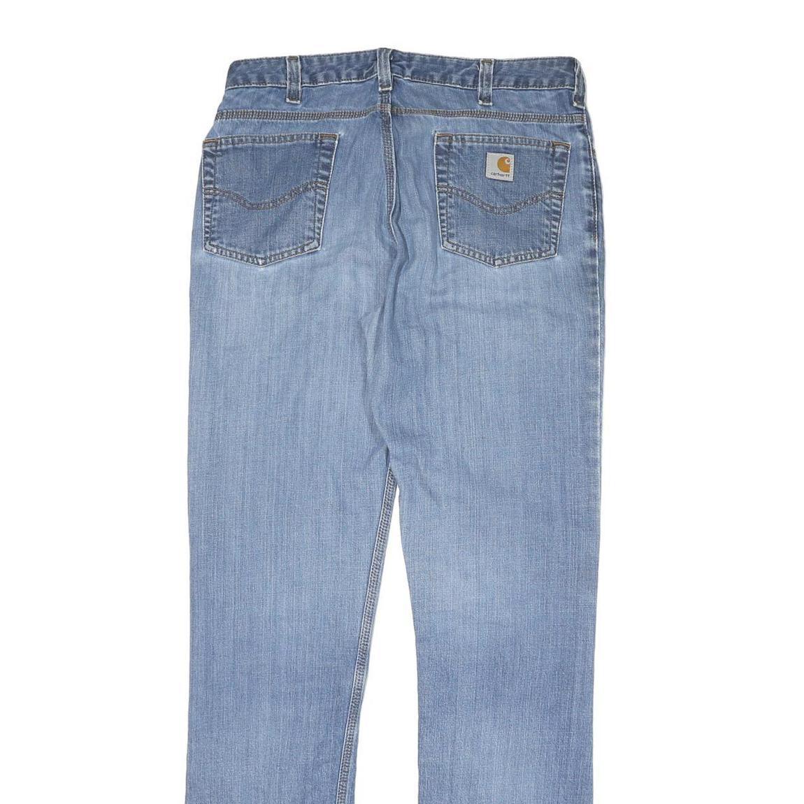 CARHARTT Mens Jeans Blue Regular Straight Denim Medium W30 L34 Classic Casual