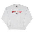NIKE Mens Grey Ohio State Crew Neck L Sweatshirt Cotton Blend Pullover