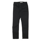 LEVI'S Womens Slim Slim Black Denim Jeans W26 L26 Stylish Zip Closure