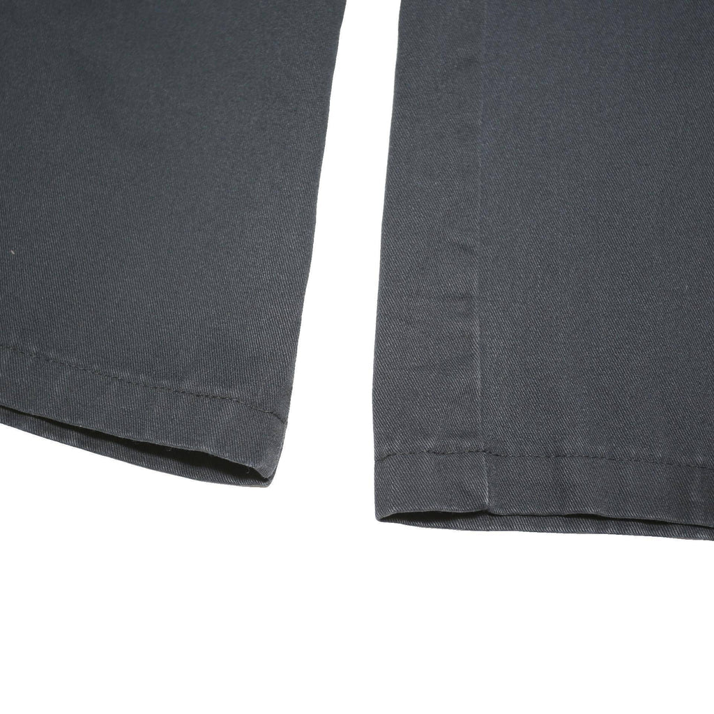 DICKIES Mens Cotton Blend Black Loose Button Trousers W36 L29 Workwear