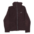 NEW BALANCE Womens Maroon Jacket L Polyester Zip Plain Casual Activewear