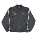 ADIDAS Mens Black Zip Track Jacket L Polyester Blend Plain Religious Tolerance