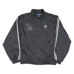ADIDAS Mens Black Zip Track Jacket L Polyester Blend Plain Religious Tolerance