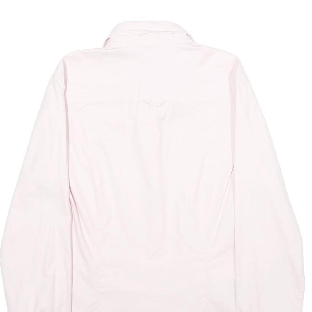GANT Womens Pink Shirt UK 10 Cotton Blend Button Down Long Sleeve Fitted