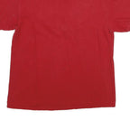 BAISCO Mens Red Nebraska Graphic T-Shirt L Short Sleeve Crew Neck Casual Cotton