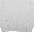 POLO RALPH LAUREN Mens Grey Plain V Neck Basic Knit Jumper 2XL Cotton Classic