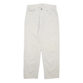 CALVIN KLEIN JEANS Mens Relaxed White Denim W29 L26 Casual Cotton Zip Closure