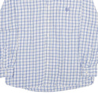CHAPS Mens Blue Check Shirt L Button-Down Collar Long Sleeve Cotton Classic