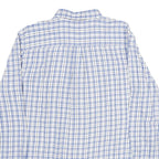 CHAPS Mens Blue Check Shirt L Button-Down Collar Long Sleeve Cotton Classic