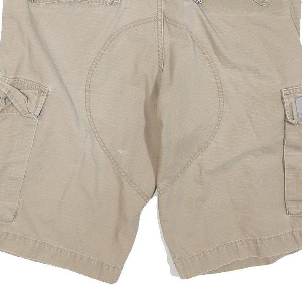 CARHARTT Mens Shorts Beige Casual Cargo M W34 Workwear Cotton Blend