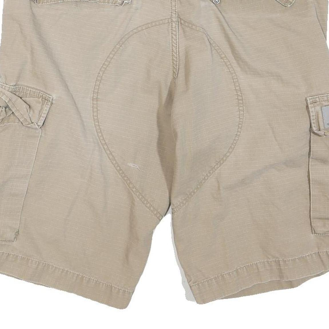 CARHARTT Mens Shorts Beige Casual Cargo M W34 Workwear Cotton Blend
