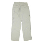 5C Mens Polyester Blend Beige Regular Zip Trousers Cargo Pocket W30 L30