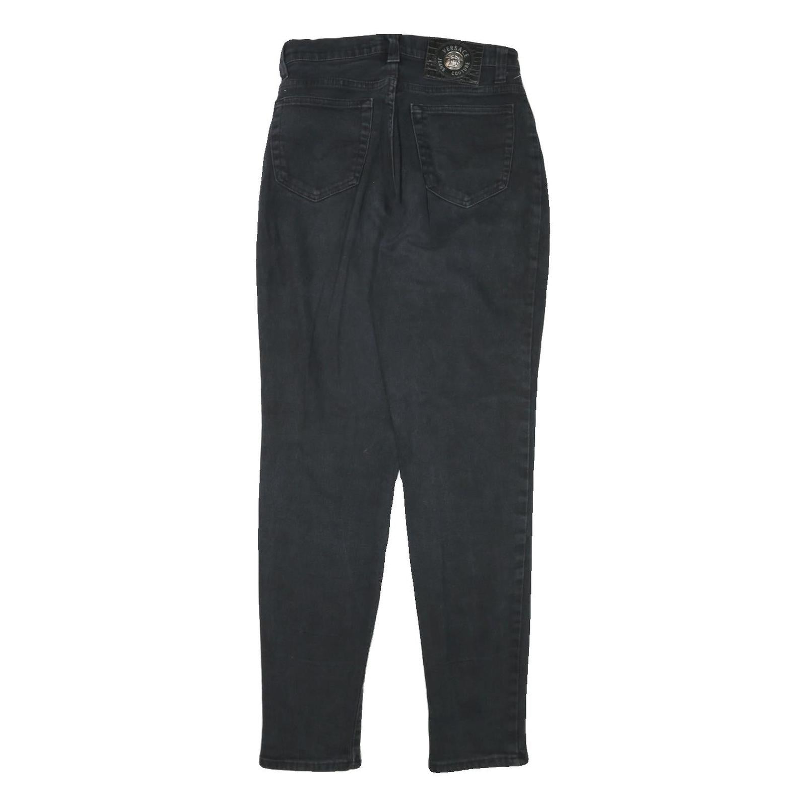 VERSACE JEANS COUTURE Womens Jeans Black Slim Skinny Denim W25 L28 Fashion