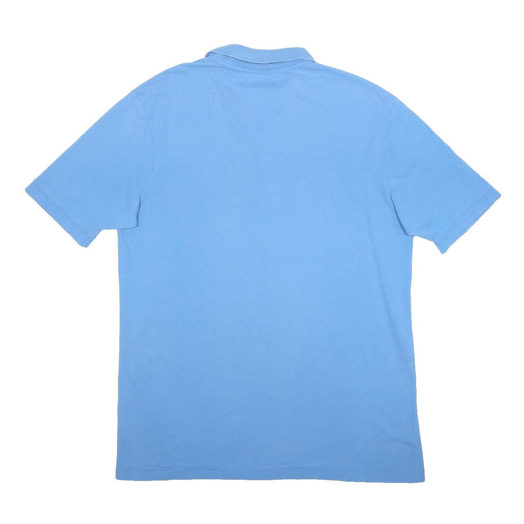 KAPPA Mens Blue Short Sleeve Plain XL Cotton Blend Polo Shirt Casual Basic