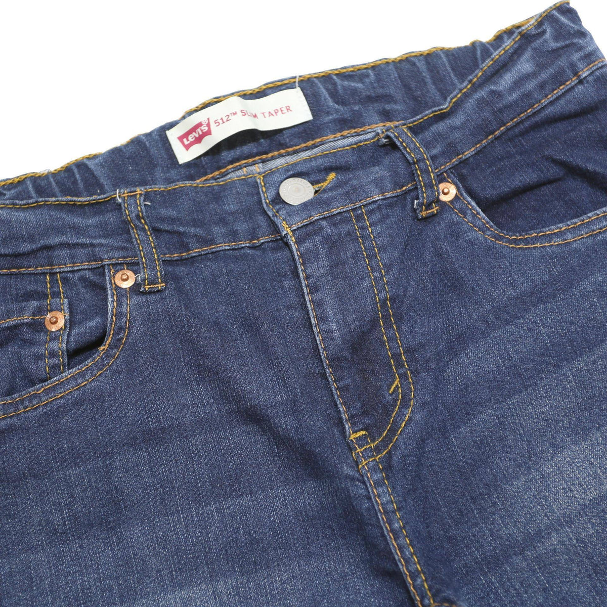 LEVI'S 512 TAPERED Boys Jeans Blue Slim Tapered Denim Medium W29 L29