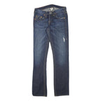 TRUE RELIGION Womens Jeans Blue Slim Skinny Denim Light W28 L31 Classic Zip