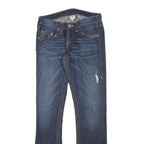TRUE RELIGION Womens Jeans Blue Slim Skinny Denim Light W28 L31 Classic Zip