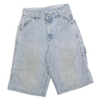 RIDERS Womens Light Blue Denim Casual Shorts XS W26 Cotton Blend Relaxed Fit