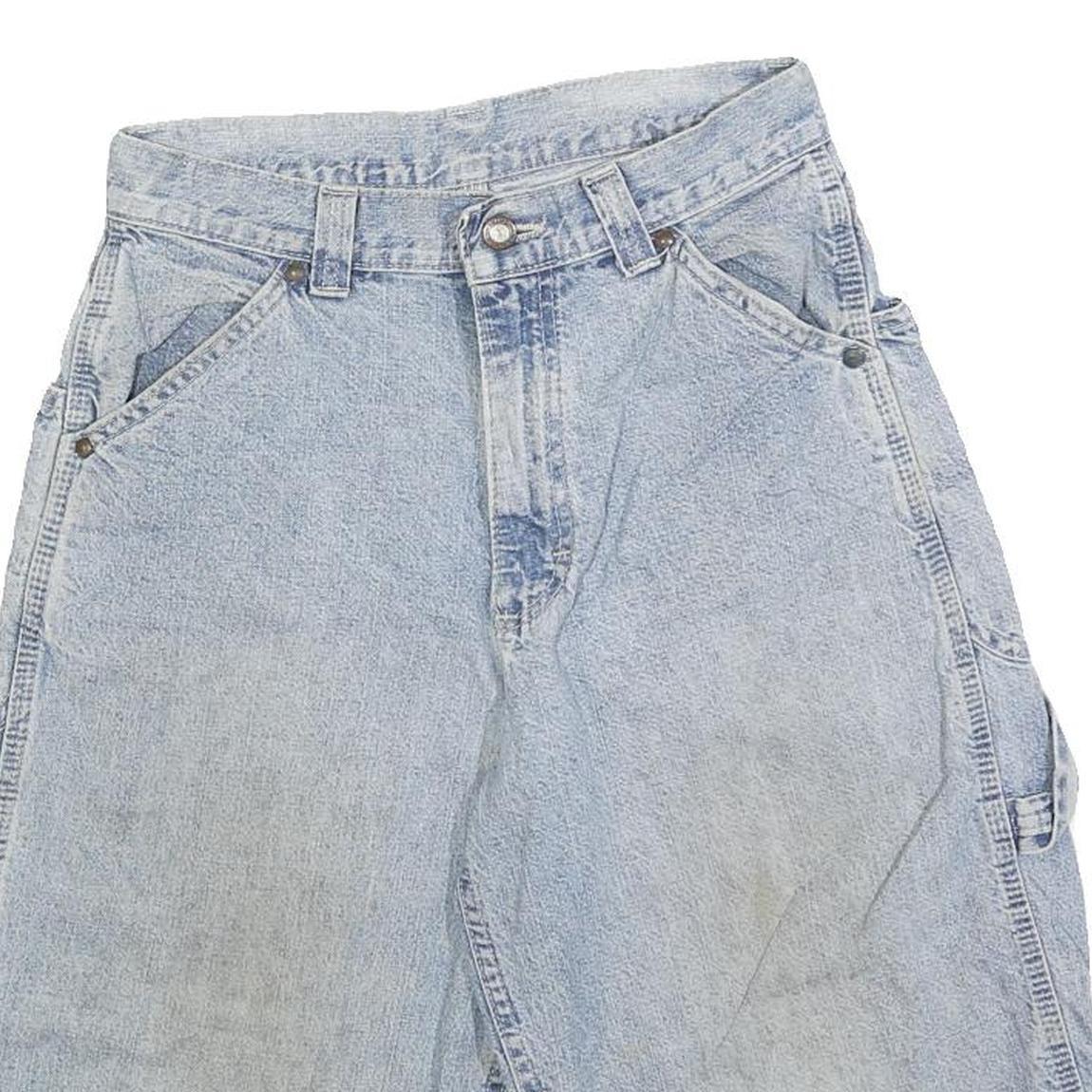RIDERS Womens Light Blue Denim Casual Shorts XS W26 Cotton Blend Relaxed Fit