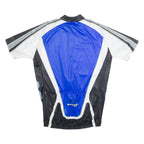 BRUNEX Cycling Mens Jersey Blue 1/2 Zip L