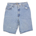 IUO Mens Denim Blue Casual Shorts M W30 Cotton Blend Relaxed Fit