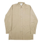 J. MEDER-WATER AG Mens Beige Cotton Blend Shirt XL Classic Fit Long Sleeve