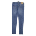 LEVI'S 710 Womens Jeans Blue Slim Skinny Denim Medium W25 L27 Stretch Zip