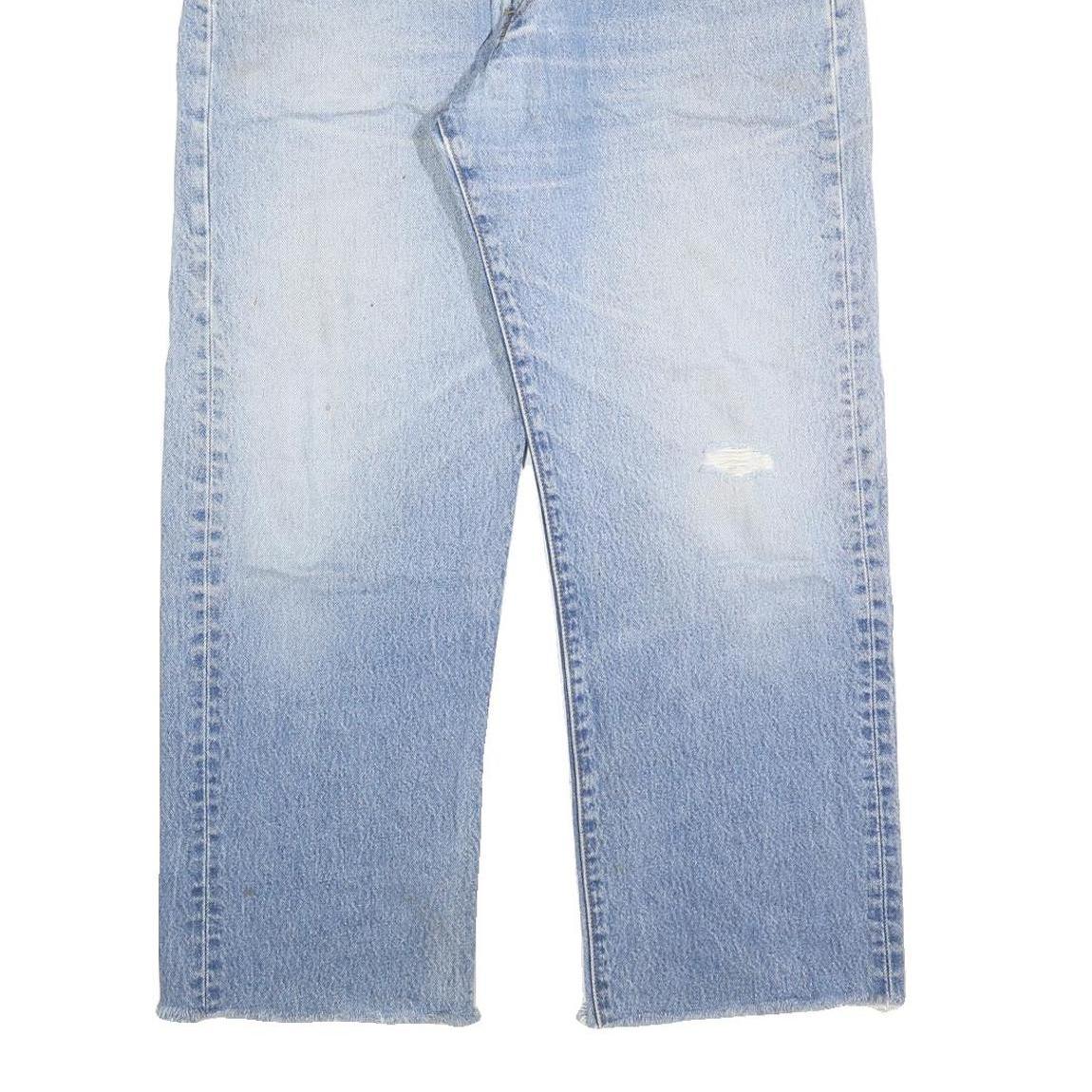 LEVI'S 501XX Mens Jeans Blue Regular Straight Denim Light W38 L28 Button