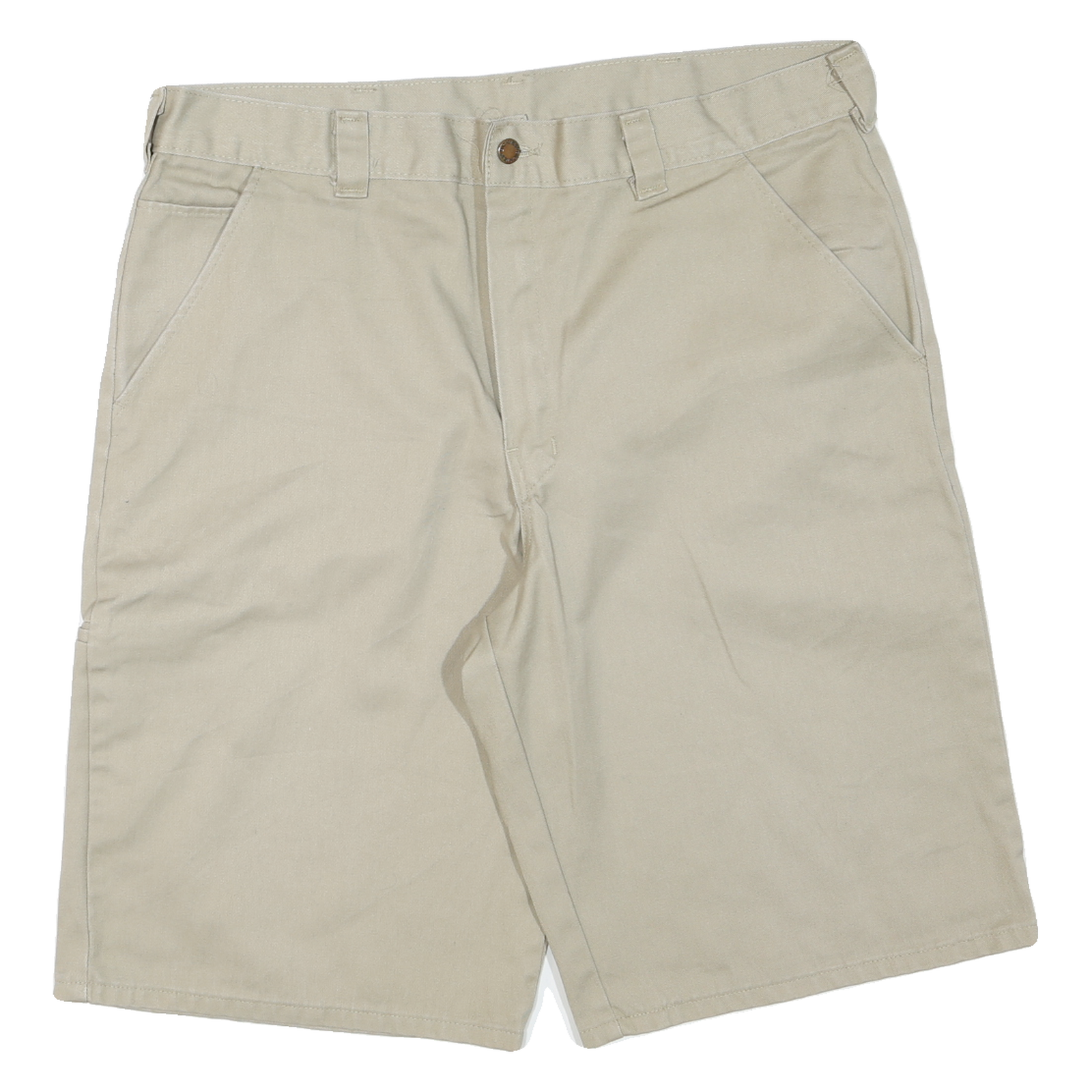 DICKIES Mens Shorts Beige Casual Plain XL W40 Polyester Blend Workwear