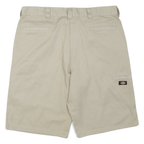 DICKIES Mens Shorts Beige Casual Plain XL W40 Polyester Blend Workwear