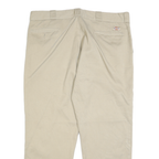 DICKIES Mens Regular Beige Cotton Blend Regular Fit Trousers W40 L30 Classic