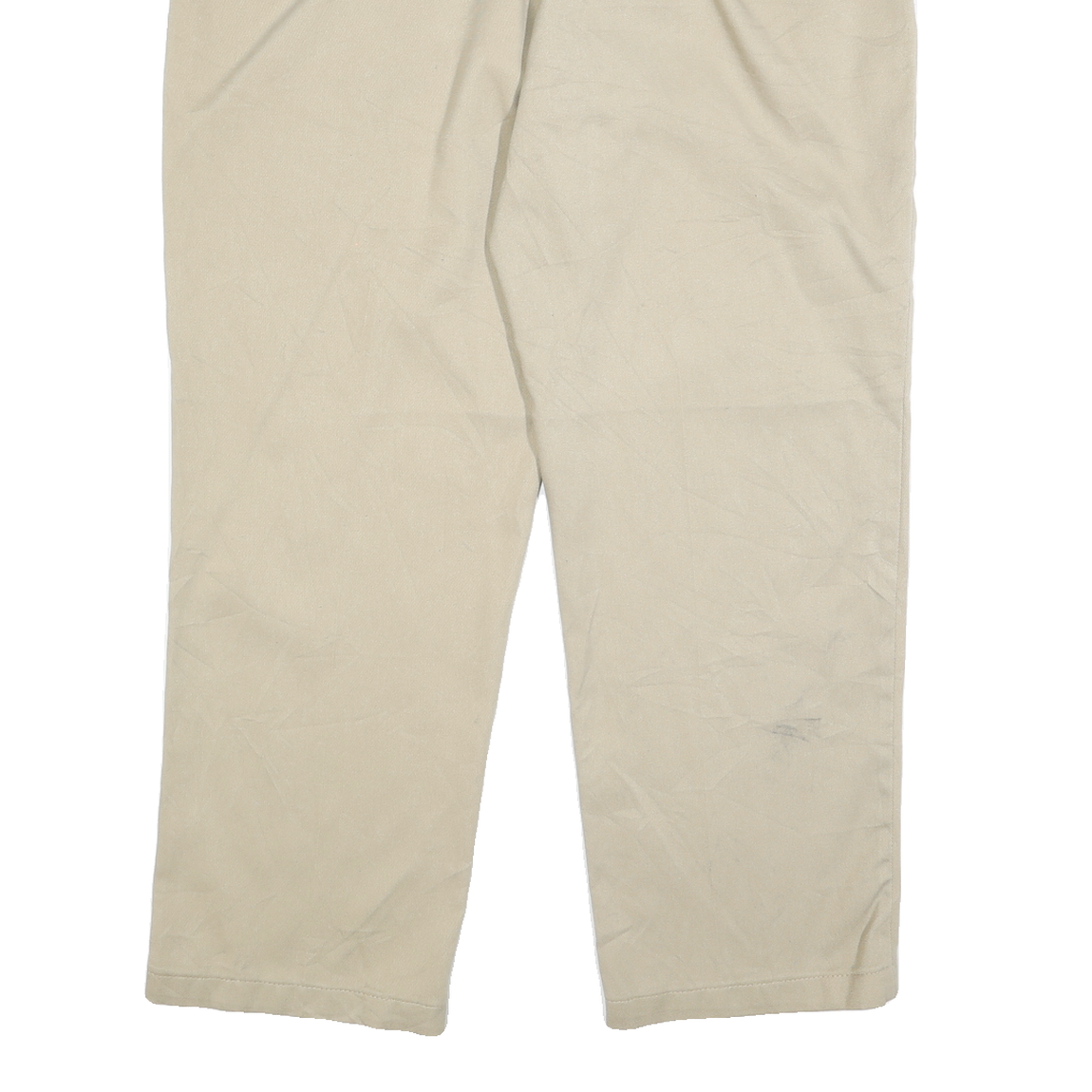 DICKIES Mens Regular Beige Cotton Blend Regular Fit Trousers W40 L30 Classic