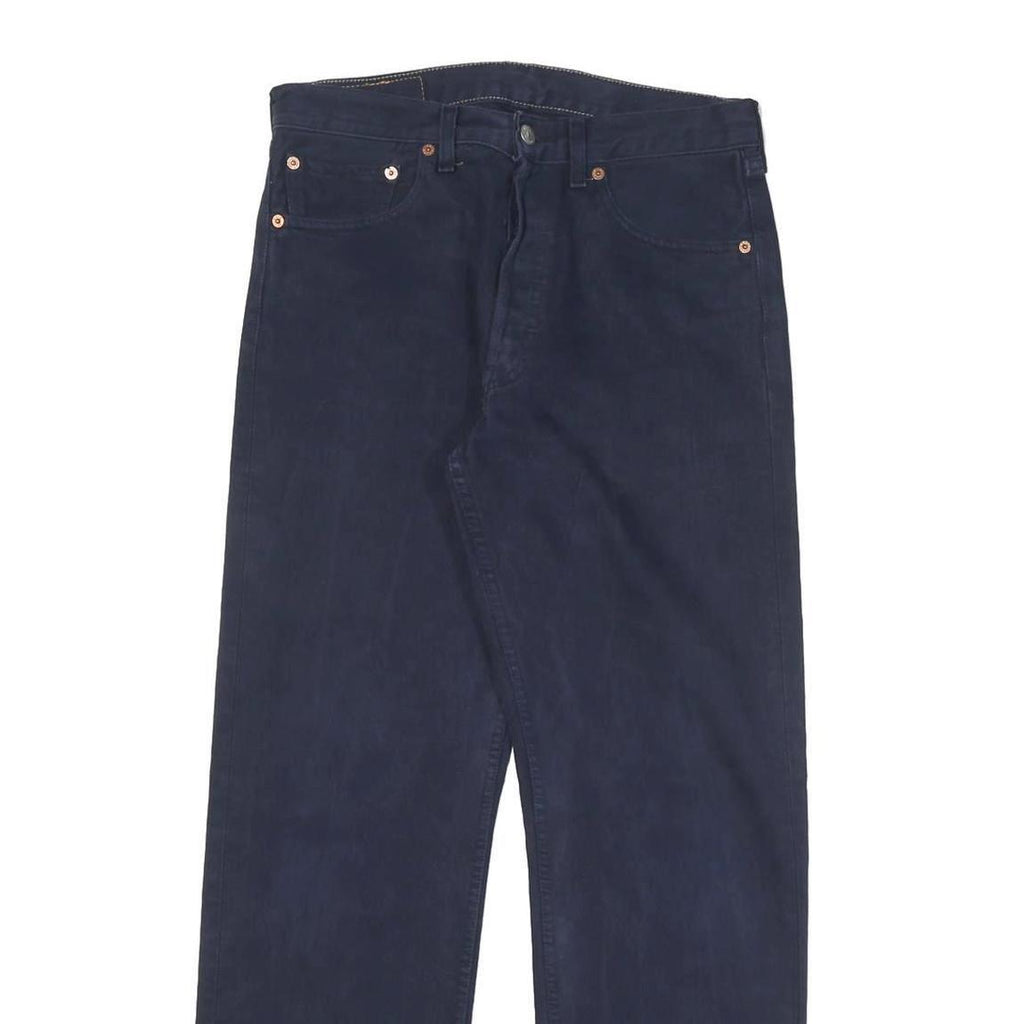 LEVI'S 501 Mens Jeans Blue Regular Straight Denim Raw W29 L29 Classic Button Fly