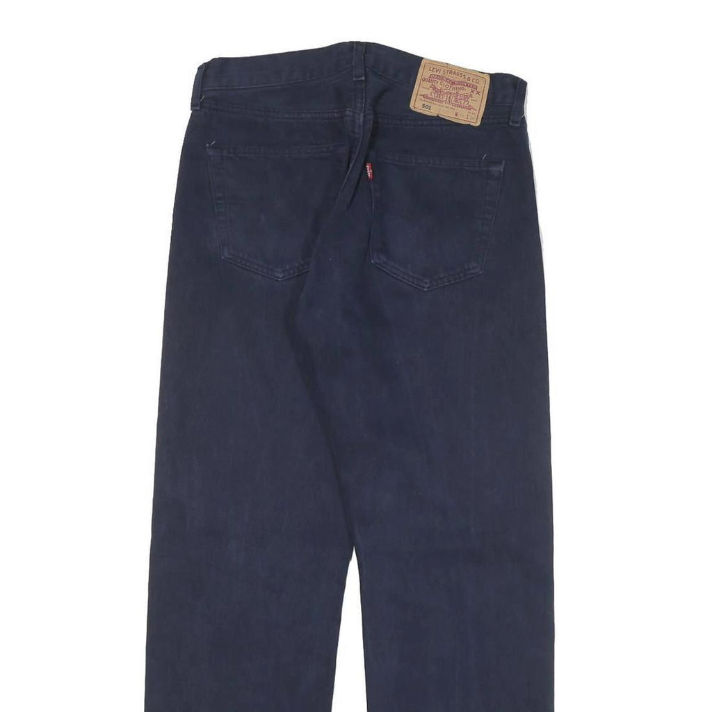 LEVI'S 501 Mens Jeans Blue Regular Straight Denim Raw W29 L29 Classic Button Fly