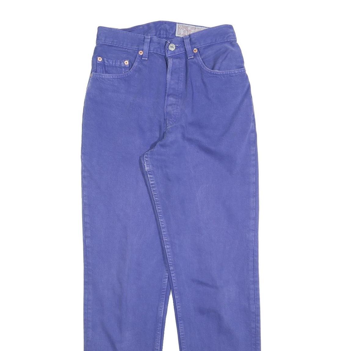 LEVI'S 901 Womens Jeans Blue Regular Straight Denim Medium W26 L30 Classic