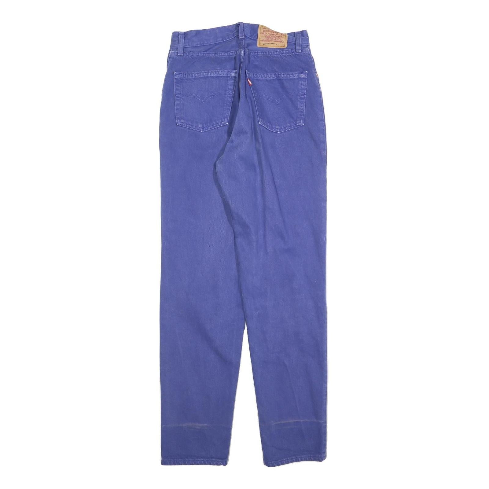 LEVI'S 901 Womens Jeans Blue Regular Straight Denim Medium W26 L30 Classic