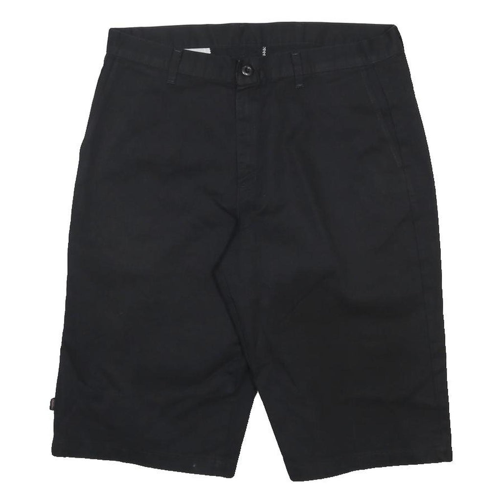 DICKIES Mens Black Casual Shorts L W36 Workwear Cotton Blend Comfortable