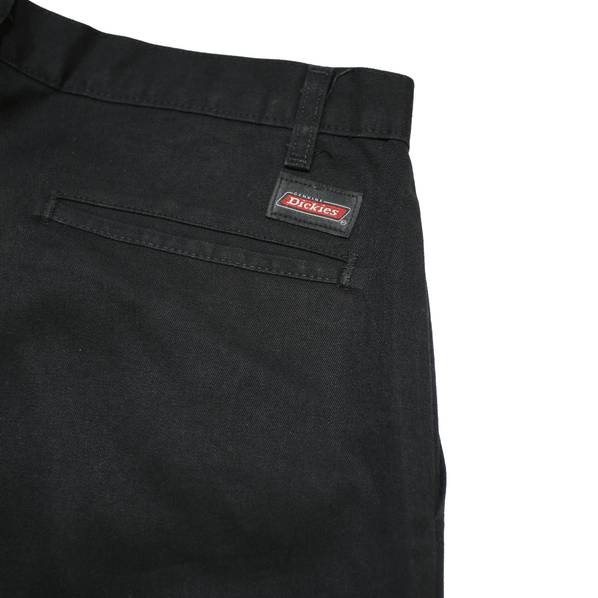 DICKIES Mens Black Casual Shorts L W36 Workwear Cotton Blend Comfortable
