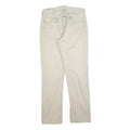 LEVI'S Mens Regular Fit Beige Cotton Blend Trousers W32 L34 Casual Zip Closure