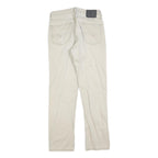 LEVI'S Mens Regular Fit Beige Cotton Blend Trousers W32 L34 Casual Zip Closure